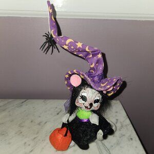 Annalee Halloween Witch Mouse – 2012 Trick-or-Treat with Pumpkin & Spider Hat